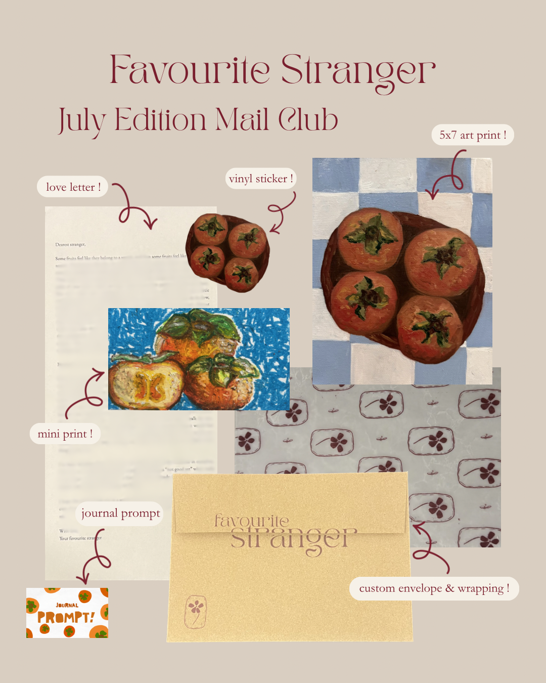 Favourite Stranger Monthly Mail - Single Month